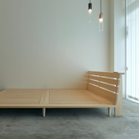Yunagi Solid Hinoki Bed | ベッドフレーム