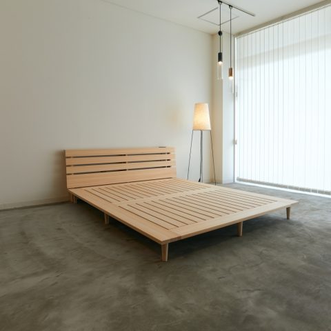 Yunagi Solid Hinoki Bed | ベッドフレーム