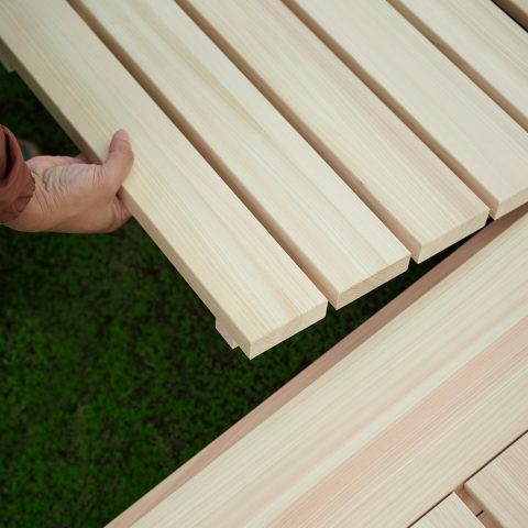 Yunagi Solid Hinoki Bed | ベッドフレーム