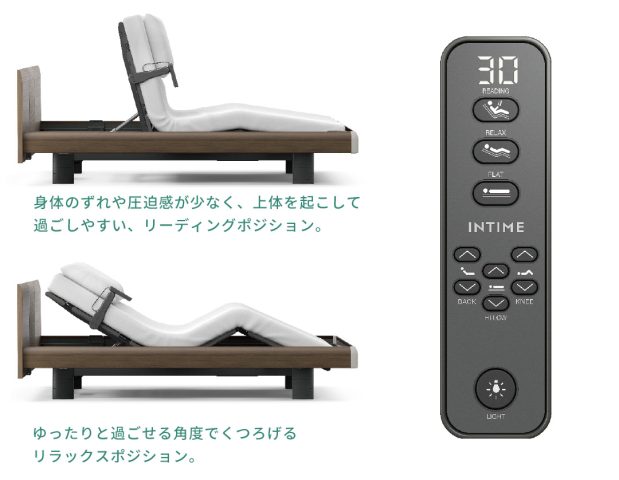 【INTIME1000】電動ベッド セミダブル
