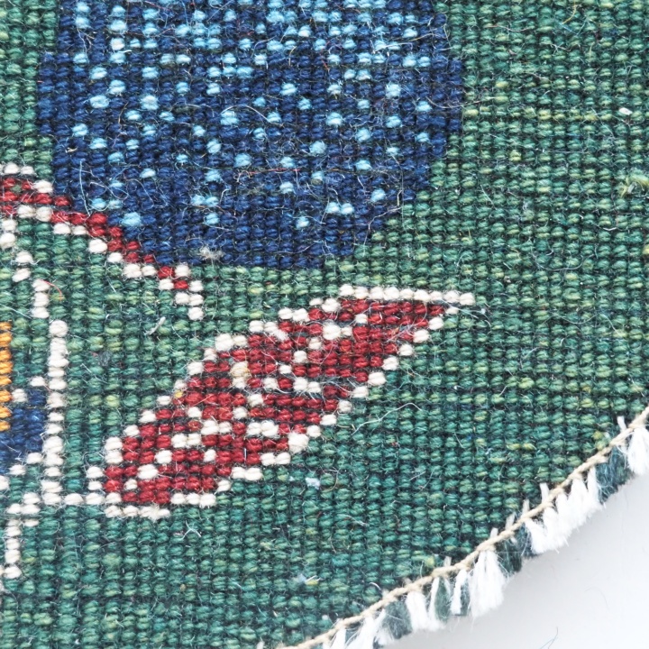 ギャッベ ギャベ ザクロ 緑 イラン シラーズ カシュガイ 草木染め 手紡ぎ 手織り 絨毯 ラグ 敷物 ミニギャッベ 座布団 チェア ソファ インテリア雑貨 ギャッベ京都 ダイニングチェア クッション 北欧 京都 亀屋寝装センター