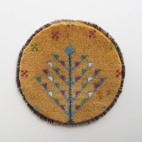 ギャッベ ギャベ 生命の樹 井戸 黄 くすみカラー イラン シラーズ カシュガイ 草木染め 手紡ぎ 手織り 絨毯 ラグ 敷物 ミニギャッベ 座布団 チェア ソファ インテリア雑貨 ギャッベ京都 ダイニングチェア クッション 北欧 京都 亀屋寝装センター