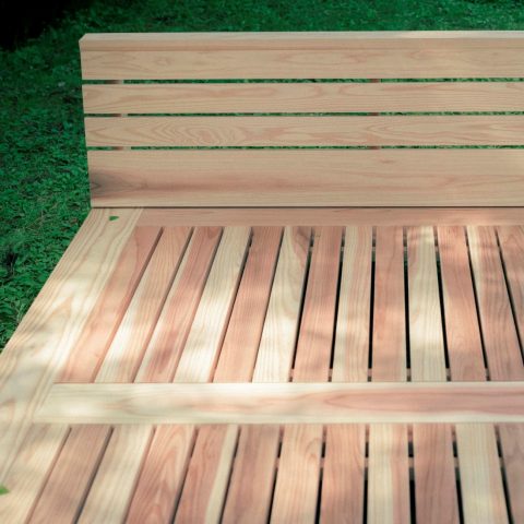 Yunagi Solid Sugi Bed | ベッドフレーム