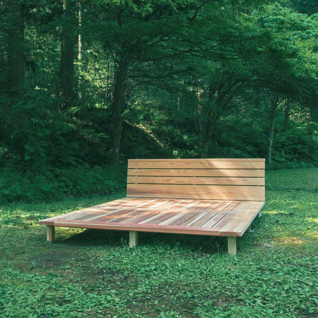 杉ベッド 国産杉 無垢ベッド 日本製ベッド ベッドフレーム ヘッドボード付きベッド ローベッド すのこベッド 通気性 ベッド 敷布団対応ベッド 木製ベッド ナチュラルインテリア 寝具専門店 YUNAGI