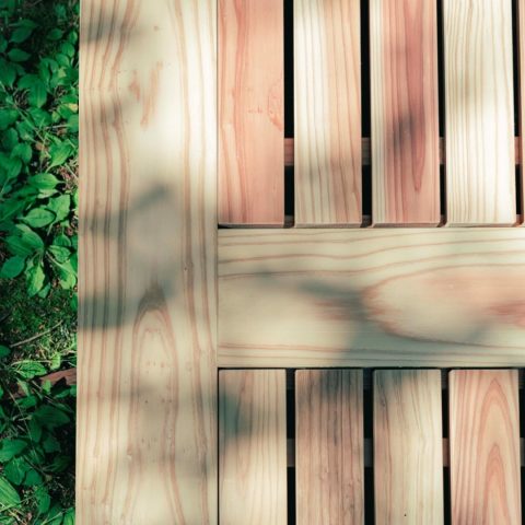 Yunagi Solid Sugi Minimalist Bed | ベッドフレーム (ヘッド無)