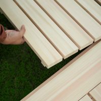 Yunagi Solid Hinoki Minimalist Bed | ベッドフレーム (ヘッド無)