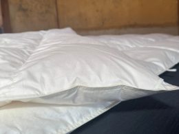 ロマンス小杉の羽毛布団を軽くてカサカサ音がしない合掛け布団にリフォーム